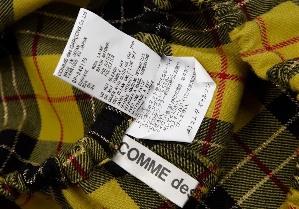 COMME des GARCONS Check Wool Shorts K-118772_007