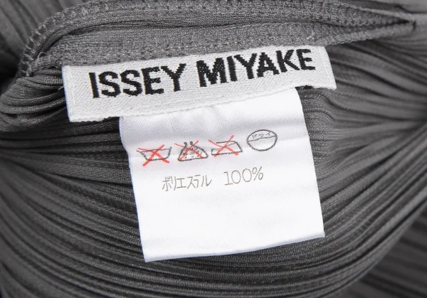 イッセイミヤケISSEY MIYAKEプリーツハイネックカットソー グレーM K-118774_013