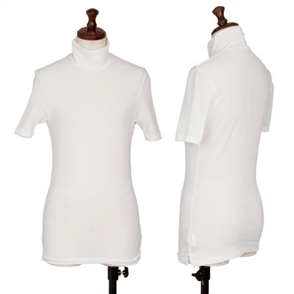 ワイズY's ナイロンストレッチハイネックTシャツ 白S位 K-118785_001