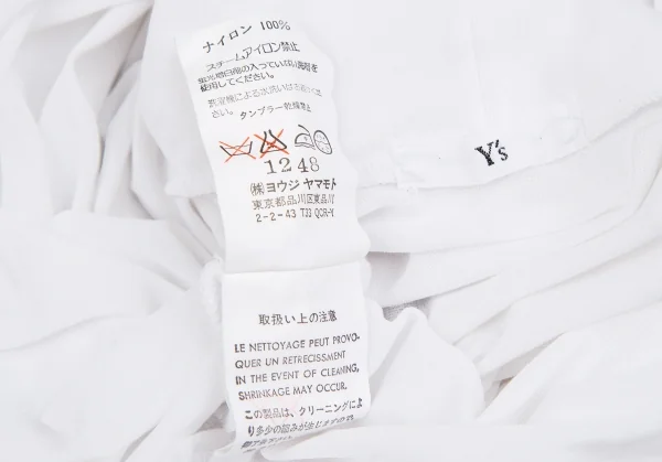 ワイズY's ナイロンストレッチハイネックTシャツ 白S位 K-118785_014