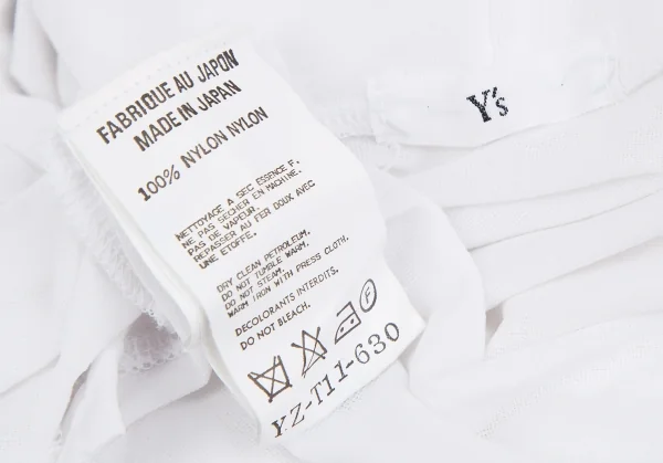 ワイズY's ナイロンストレッチハイネックTシャツ 白S位 K-118785_015