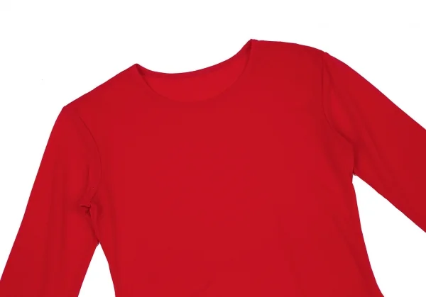 ヨウジヤマモト ファムYohji Yamamoto FEMME ナイロンストレッチカットソー 赤3 K-118787_003