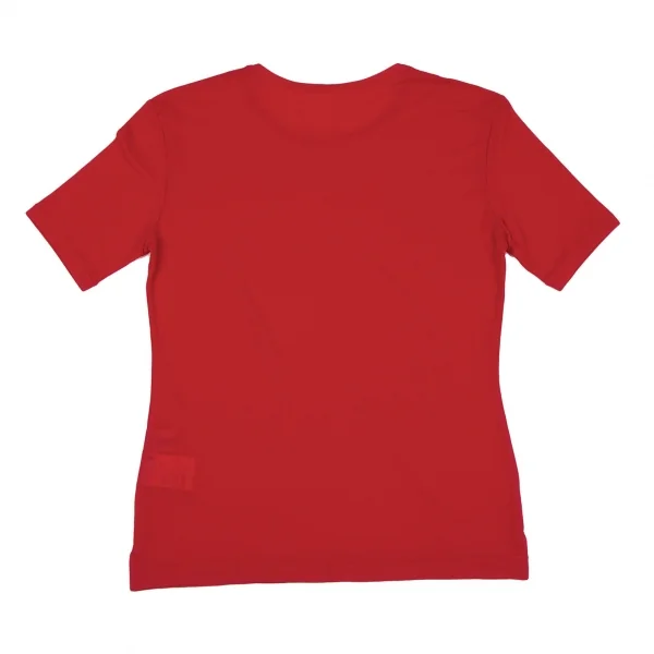 ヨウジヤマモト ファムYohji Yamamoto FEMME ナイロンストレッチTシャツ 赤3 K-118809_007