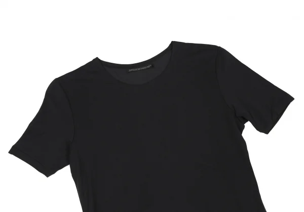 ヨウジヤマモト ファムYohji Yamamoto FEMMEナイロンストレッチTシャツ 黒M K-118810_002