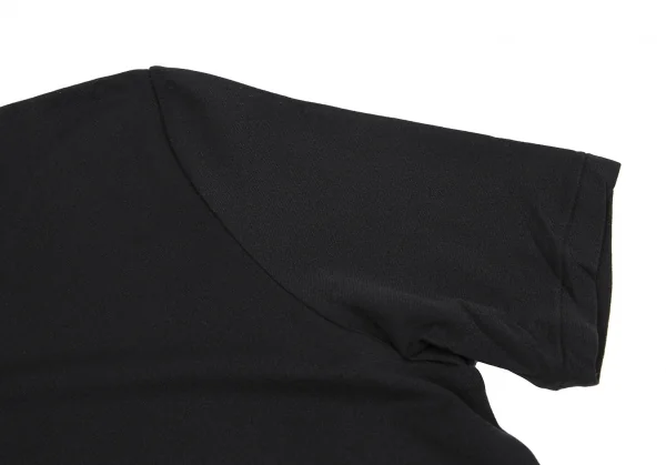ヨウジヤマモト ファムYohji Yamamoto FEMMEナイロンストレッチTシャツ 黒M K-118810_004