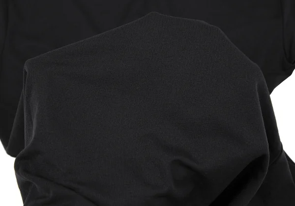 ヨウジヤマモト ファムYohji Yamamoto FEMMEナイロンストレッチTシャツ 黒M K-118810_008