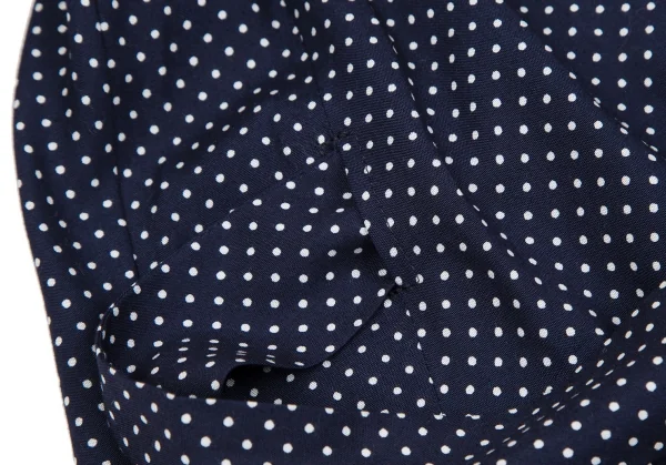 ヴィヴィアンウエストウッド レッドレーベルVivienne Westwood Red Label ワンポイントオーブ刺繍ドットシャツワンピース 紺白2 K-118828_010
