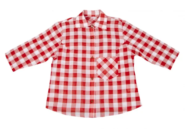 ヴィヴィアンウエストウッド レッドレーベルVivienne Westwood Red Label シアーチェック五分袖シャツ 赤白2 K-118829_002