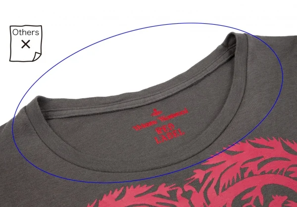 ヴィヴィアンウエストウッド レッドレーベルVivienne Westwood Red Label ハートオーブプリントカットソー チャコール1 K-118835_004