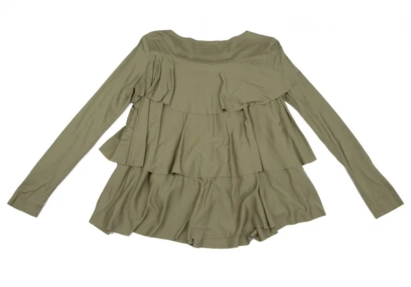 ヴィヴィアンウエストウッド レッドレーベルVivienne Westwood Red Label ティアードフレアカットソー カーキグリーン2 K-118836_013