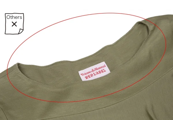 ヴィヴィアンウエストウッド レッドレーベルVivienne Westwood Red Label ティアードフレアカットソー カーキグリーン2 K-118836_004