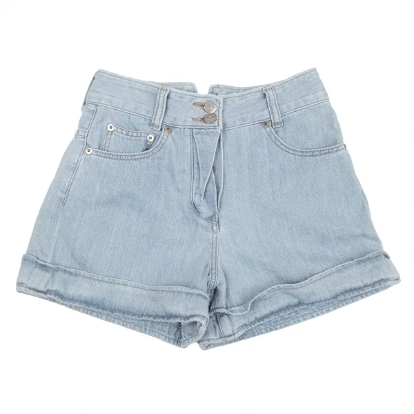 ヴィヴィアンウエストウッド レッドレーベルVivienne Westwood Red Label バックオーブ刺繍デニムキュロット 水色1 K-118837_001