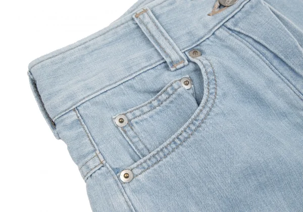 ヴィヴィアンウエストウッド レッドレーベルVivienne Westwood Red Label バックオーブ刺繍デニムキュロット 水色1 K-118837_003