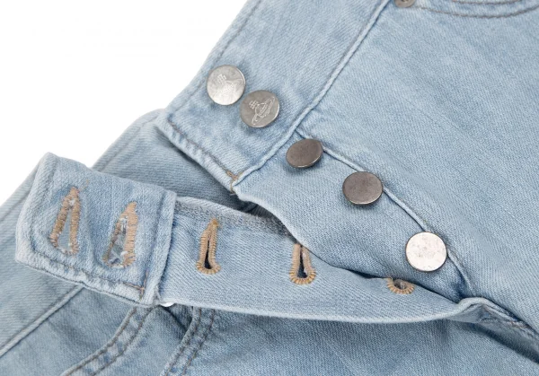 ヴィヴィアンウエストウッド レッドレーベルVivienne Westwood Red Label バックオーブ刺繍デニムキュロット 水色1 K-118837_005