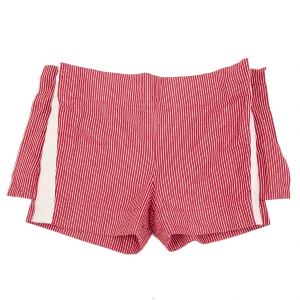 Vivienne Westwood Red Label Layered Stripe Shorts Red 2 K-118838_001
