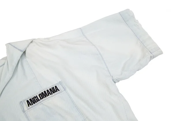 ヴィヴィアンウエストウッド アングロマニアVivienne Westwood ANGLOMANIA ダメージドブリーチデニムプルオーバー 水色S K-118839_008