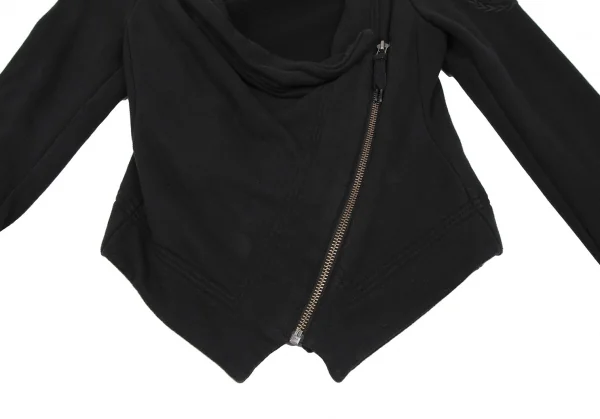 ヴィヴィアンウエストウッド アングロマニアVivienne Westwood ANGLOMANIA 袖刺繍スウェットジップジャケット 黒XS K-118840_009