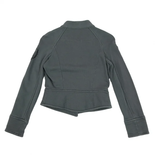 ヴィヴィアンウエストウッド アングロマニアVivienne Westwood ANGLOMANIA 袖刺繍スウェットナポレオンジャケット ブルーグレーXS K-118841_013