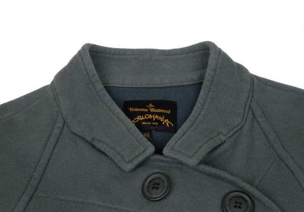 ヴィヴィアンウエストウッド アングロマニアVivienne Westwood ANGLOMANIA 袖刺繍スウェットナポレオンジャケット ブルーグレーXS K-118841_003