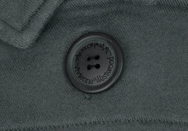 ヴィヴィアンウエストウッド アングロマニアVivienne Westwood ANGLOMANIA 袖刺繍スウェットナポレオンジャケット ブルーグレーXS K-118841_004