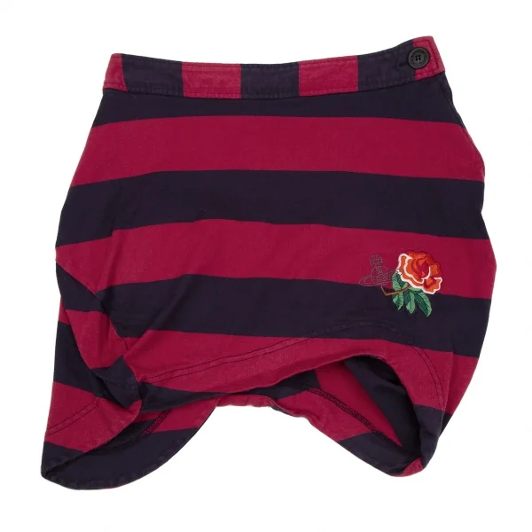 Vivienne Westwood ANGLOMANIA Stripe Embroidery Mini Skirt K-118844_002