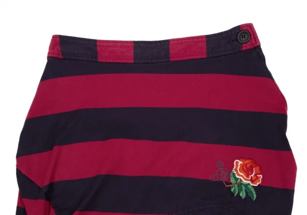 Vivienne Westwood ANGLOMANIA Stripe Embroidery Mini Skirt K-118844_003