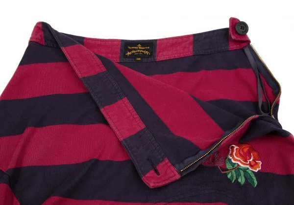 Vivienne Westwood ANGLOMANIA Stripe Embroidery Mini Skirt K-118844_005