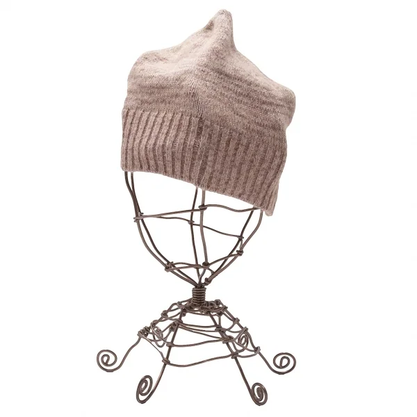 ヴィヴィアンウエストウッドマンVivienne Westwood MAN マーブルとんがりニットキャップ ピンクベージュ K-118851_003