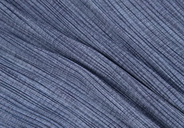 プリーツプリーズPLEATS PLEASE ファブリックプリントプリーツハイネックカットソー 青4 K-118853_011