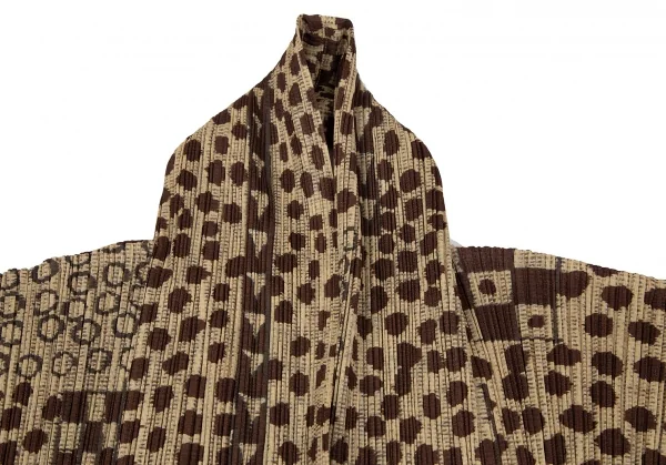 PLEATS PLEASE Drawing Printed Cardigan & Sleeveless Dress K-118866_005