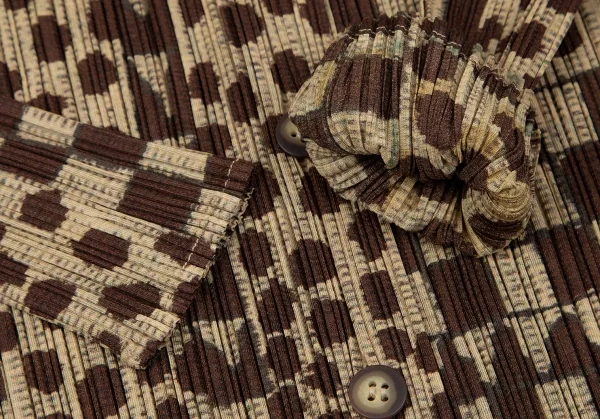 PLEATS PLEASE Drawing Printed Cardigan & Sleeveless Dress K-118866_006