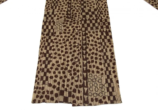 PLEATS PLEASE Drawing Printed Cardigan & Sleeveless Dress K-118866_007