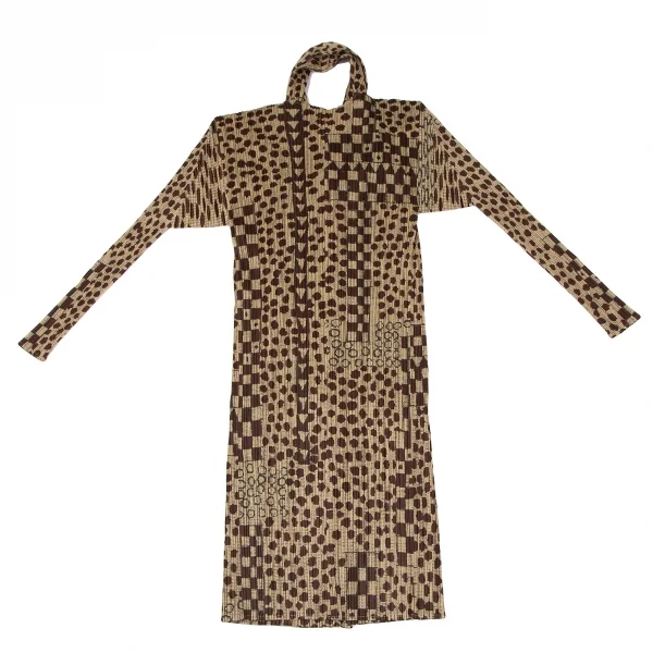 PLEATS PLEASE Drawing Printed Cardigan & Sleeveless Dress K-118866_009