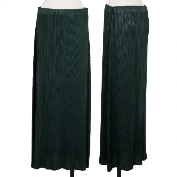 PLEATS PLEASE A-Line Skirt Forest green 4 K-118870_001