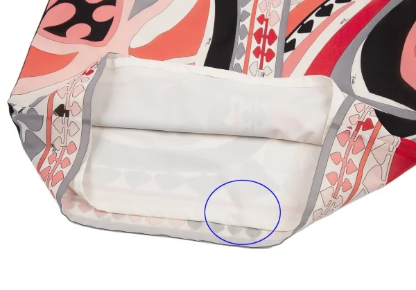 エミリオプッチEMILIO PUCCI グラフィックプリントシルクスカート ピンク白黒6 K-118888_009
