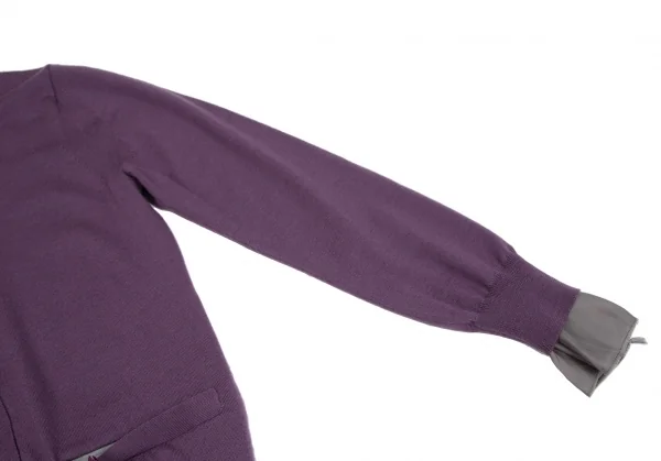 sacai / サカイ | Vネック レイヤード ウールニット | 2