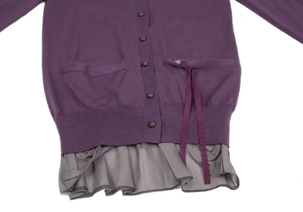 sacai - 美品 sacai サカイ ドッキング カーディガン サイズ1