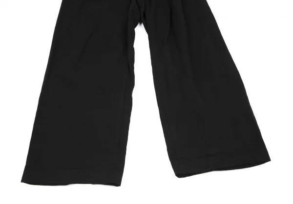 ワイズY's コットンサイドベルトパンツ 黒2 K-118897_006