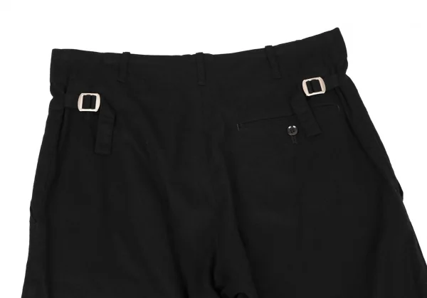 ワイズY's コットンサイドベルトパンツ 黒2 K-118897_009