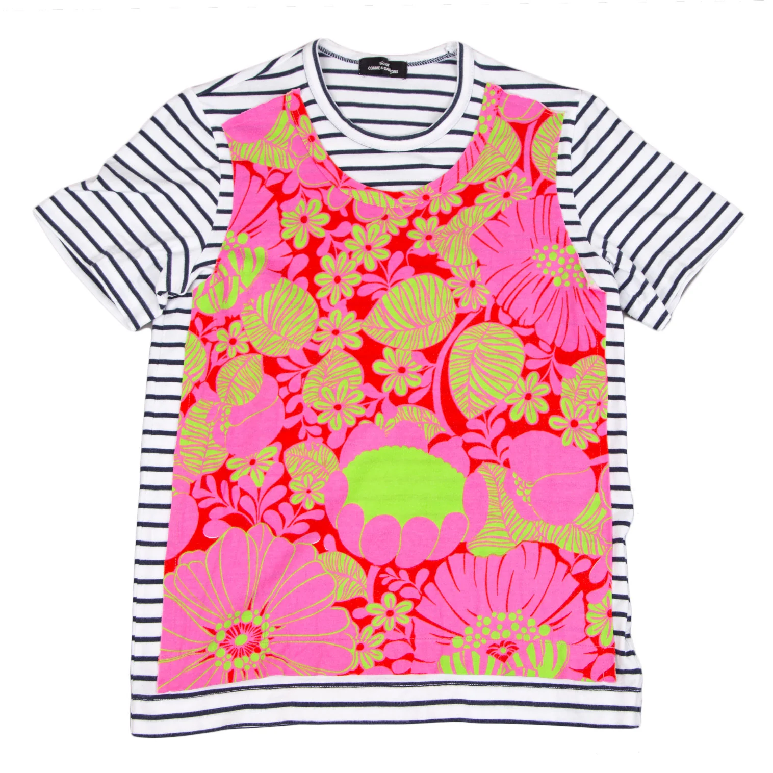 【tricot COMME des GARÇONS 】design Tshirt tricot COMME des GARCONS Metallic Flower Printed T Shirt