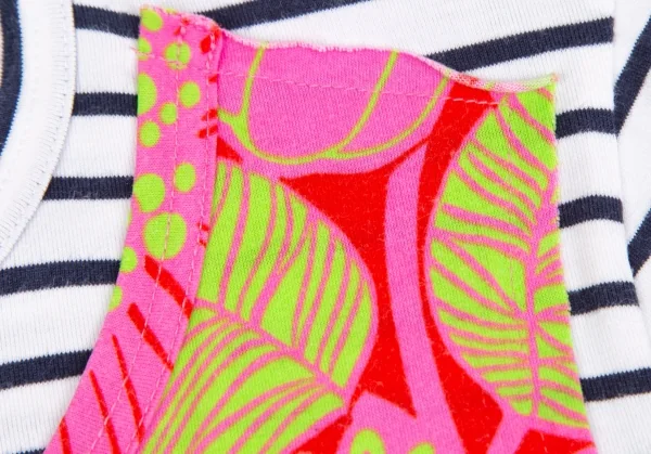 tricot COMME des GARCONS Botanical Print Paste Striped T Shirt K-118904_005