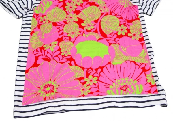 tricot COMME des GARCONS Botanical Print Paste Striped T Shirt K-118904_007