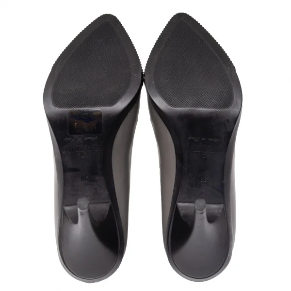 ルイヴィトンLouis Vuitton デザインゴアショートブーツ (24位) グレー黒38 K-118914_012