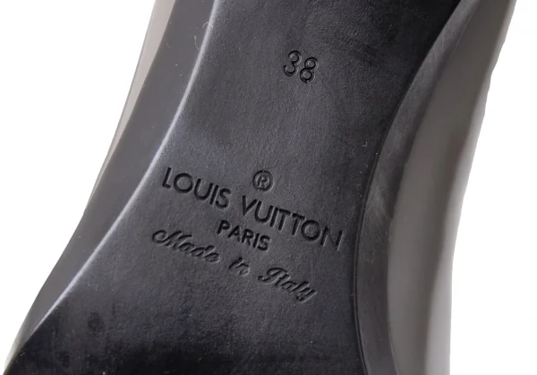 ルイヴィトンLouis Vuitton デザインゴアショートブーツ (24位) グレー黒38 K-118914_013