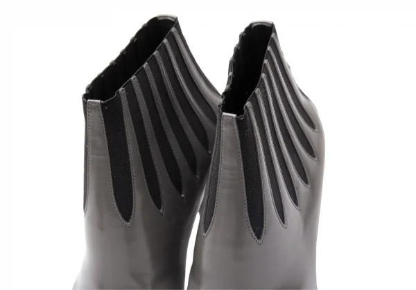 ルイヴィトンLouis Vuitton デザインゴアショートブーツ (24位) グレー黒38 K-118914_006