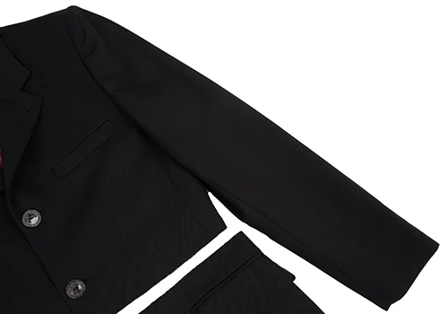ジャンポールゴルチエ ファムJean Paul GAULTIER FEMME ウールカットオフセパレートデザインジャケット 黒赤40 K-118929_006