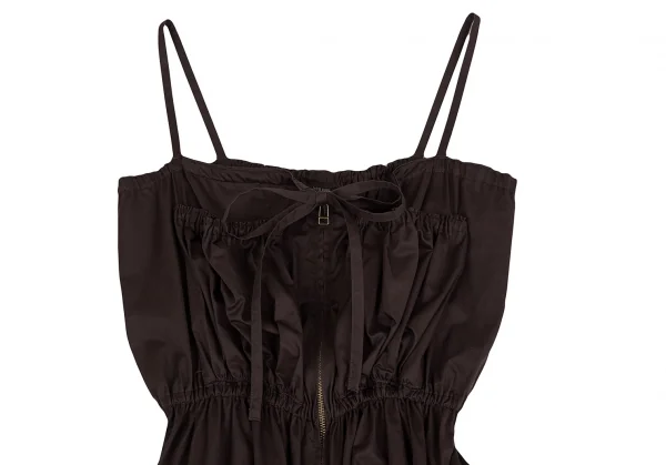 ジャンポールゴルチエ ファムJean Paul GAULTIER FEMME ギャザーデザインボレロキャミソールセット 茶40 K-118930_011
