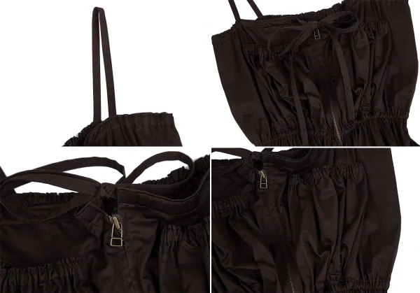 ジャンポールゴルチエ ファムJean Paul GAULTIER FEMME ギャザーデザインボレロキャミソールセット 茶40 K-118930_012