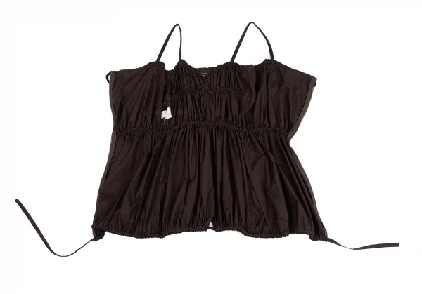 ジャンポールゴルチエ ファムJean Paul GAULTIER FEMME ギャザーデザインボレロキャミソールセット 茶40 K-118930_015