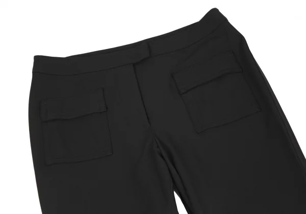 ジャンポールゴルチエ ファムJean Paul GAULTIER FEMME ストレッチフラップポケットストレートパンツ 黒40 K-118932_002